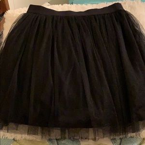 Black tulle tutu skirt